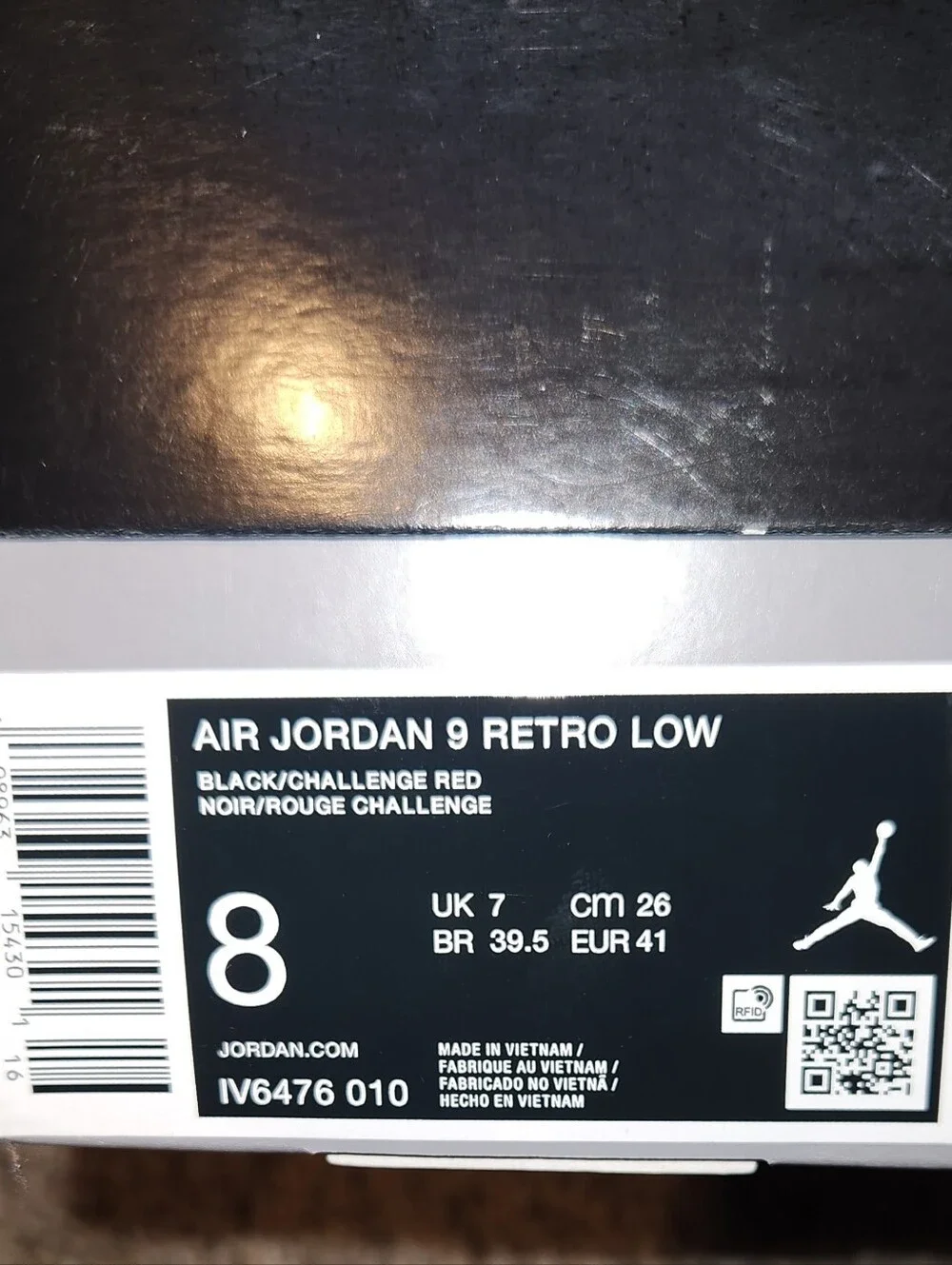 BRAND NEW AUTHENTIC RARE AIR JORDAN IX LOW WHAT THE KILROY SIZE 8